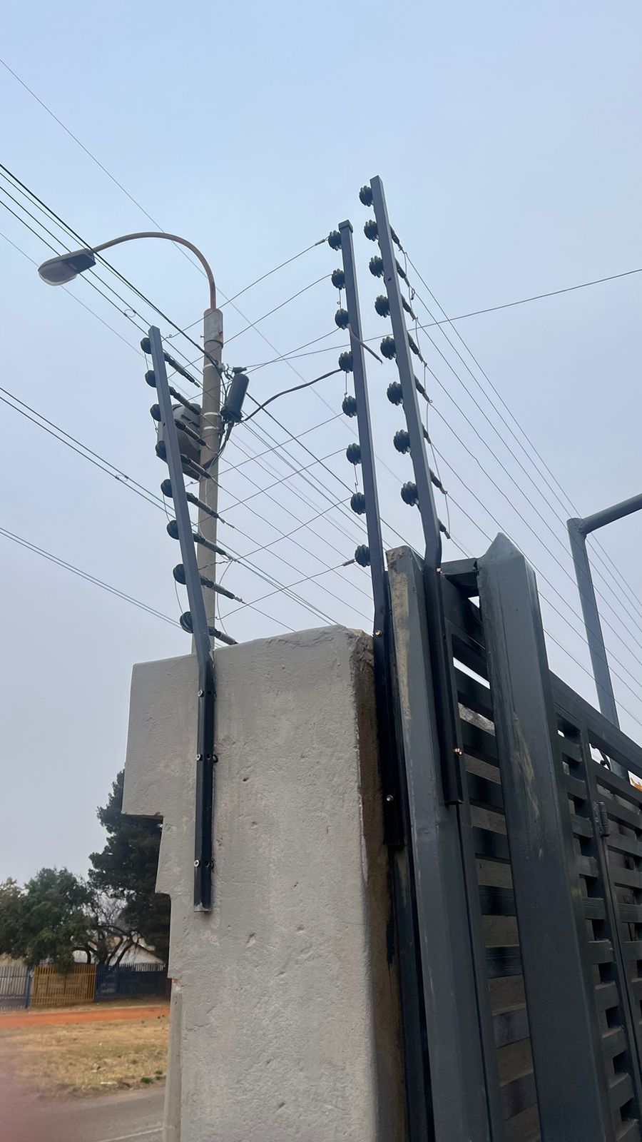 Electric fence installation