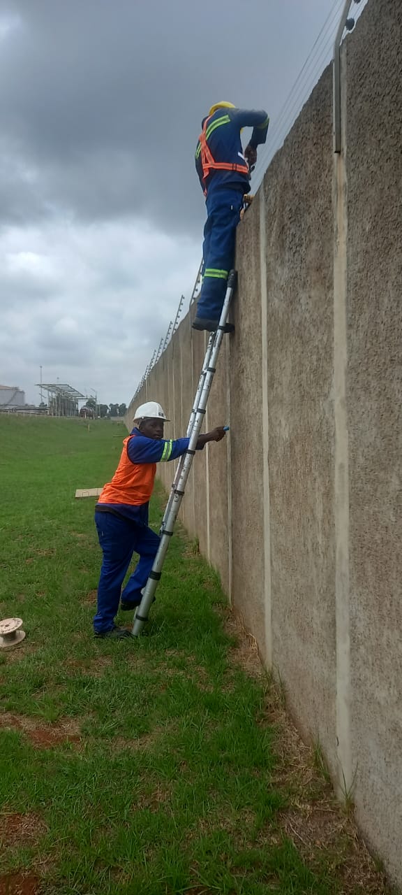 Security fence installation